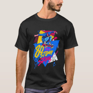 Camiseta Neón Odisea de Patinaje de los 80 vintage