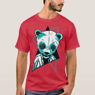 Camiseta Neon Panda Retro