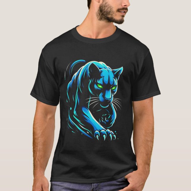 Camiseta Neon Panther, Prowling Panther (Anverso)