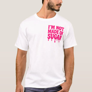 Camiseta Neon Pink Quote Pocket Tee Style - Personalizable