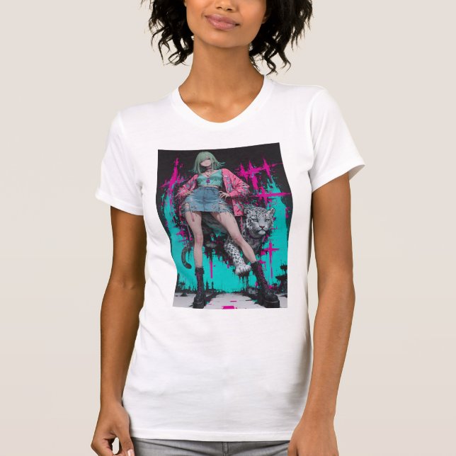 Camiseta Neon Punk Girl (Anverso)