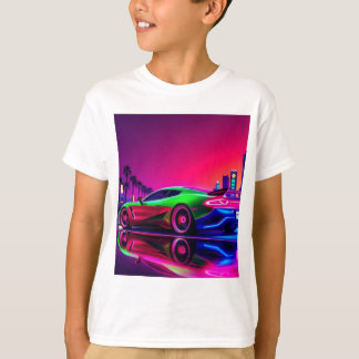Camiseta Neon Racer T-Shirt Kid- Deportes RetroFuturistas d