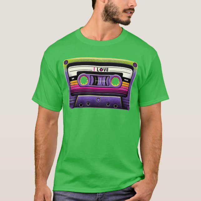 Camiseta Neon Retro Mitape girl (Anverso)