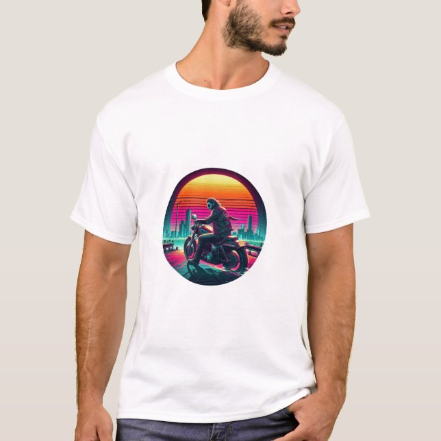 Camiseta Neon Rider  (Anverso)