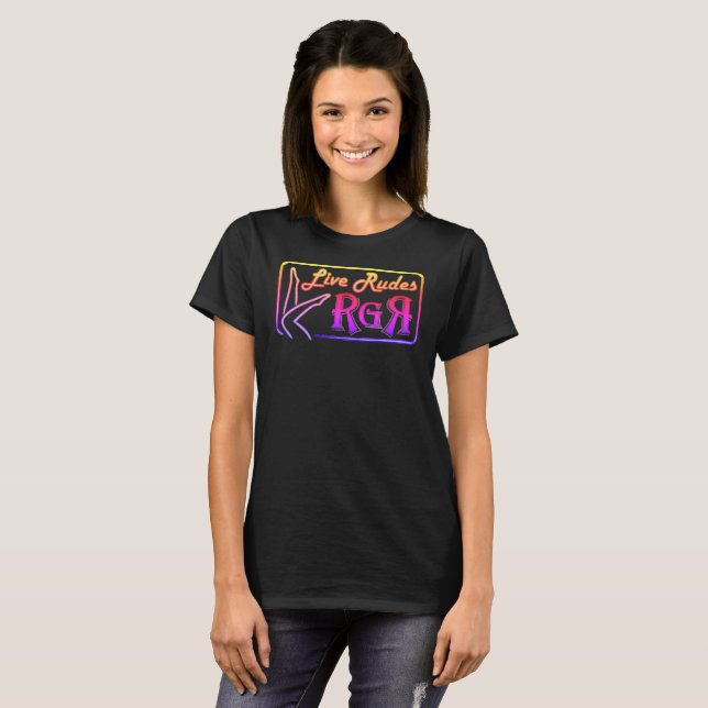 Camiseta neon Rude Chica Revue  (Anverso completo)