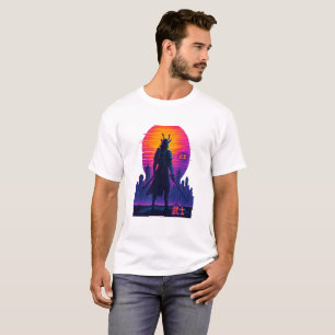 Camiseta Neon Samurai - Arte guerrero Cyberpunk
