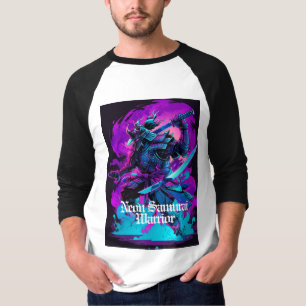 Camiseta Neon Samurai: Un ciberguerrero del futuro