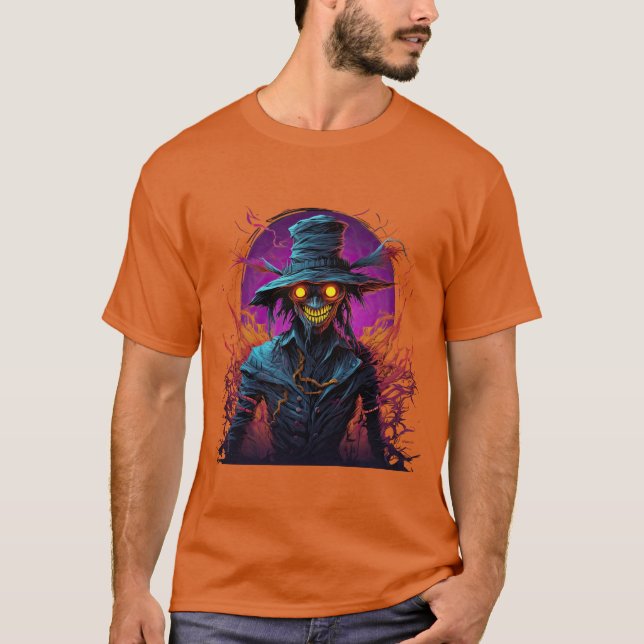 Camiseta NEON Scary Scarecrow T-Shirt (Anverso)