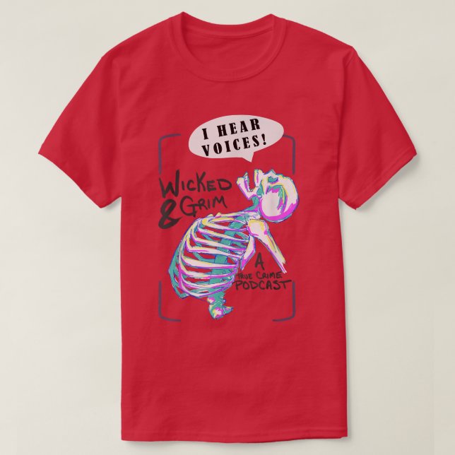 Camiseta Neon Skeleton T-Shirt (Diseño del anverso)