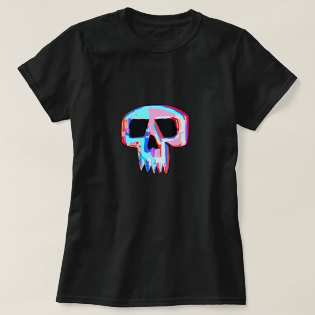 Camiseta Neon Skull (Diseño del anverso)