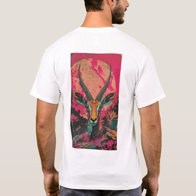 Camiseta Neon Springbok Cyberpunk T-Shirt (Reverso)