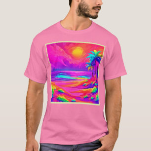 Camiseta Neon Sun & Beach Bliss