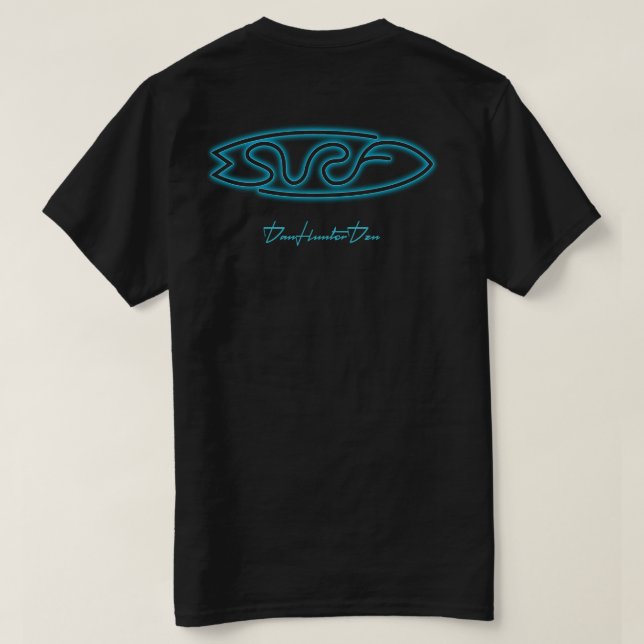 Camiseta Neon Surf (Reverso del diseño)