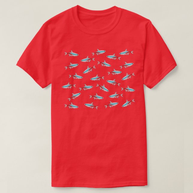Camiseta Neon Tetras (Diseño del anverso)