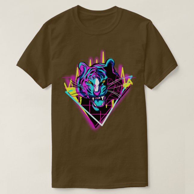 Camiseta Neon Tiger (Diseño del anverso)