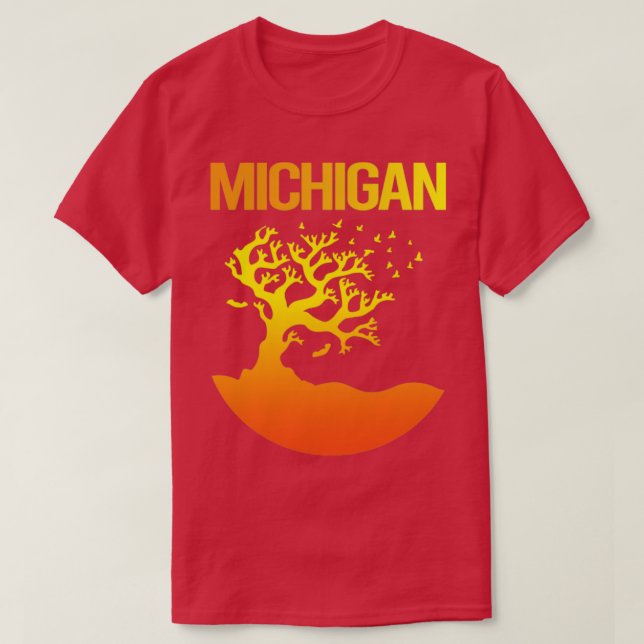 Camiseta Neon Tree Art Michigan (Diseño del anverso)