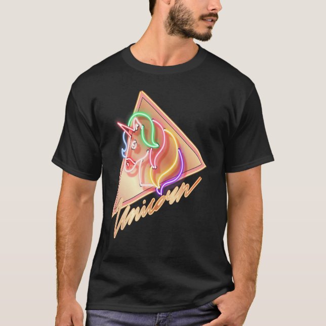 Camiseta Neon Unicorn Vogue Style (Anverso)