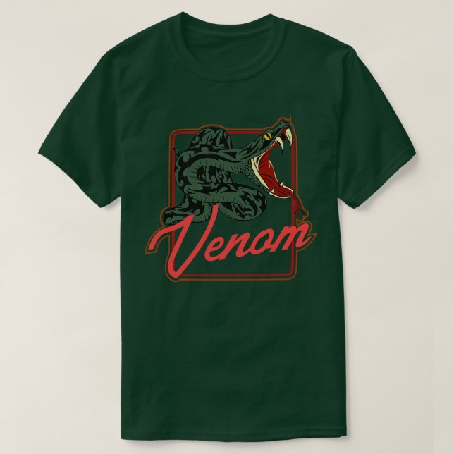 Camiseta neón venom Rattlesnake (Diseño del anverso)