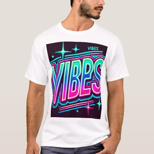 Camiseta Neon VIBES Bold Graphic Tee (Anverso)