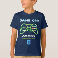 Neon Video Game Arcade Cumpleaños Shirt