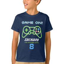 Neon Video Game Arcade Cumpleaños Shirt