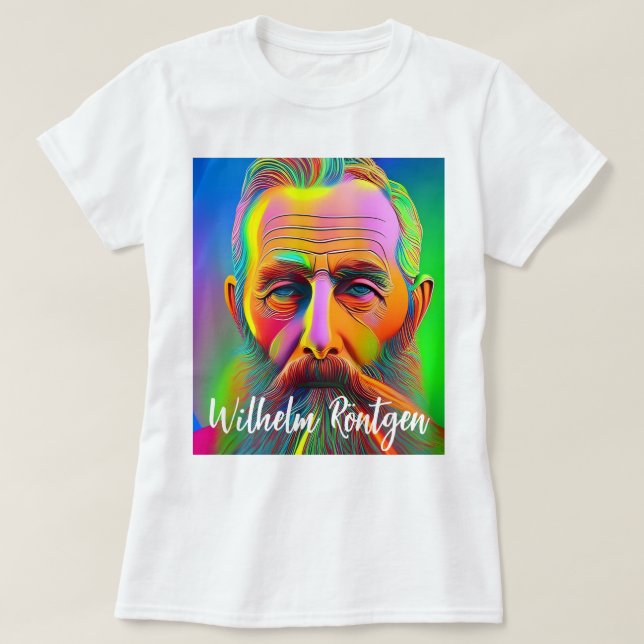 Camiseta Neon Wilhelm Röntgen (Diseño del anverso)