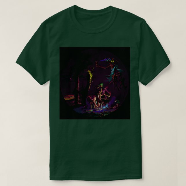Camiseta Neon Witch (Diseño del anverso)