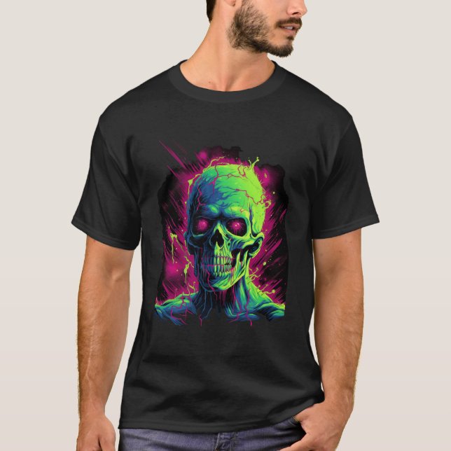 Camiseta NEON Zombie Monster T-Shirt (Anverso)