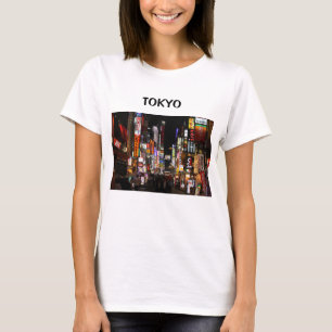 Camiseta Neones de Tokio de noche en Japón