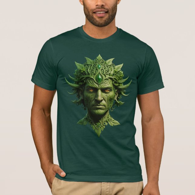 Camiseta Neopagan Jack en el salvaje verde (Anverso)