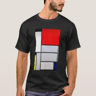 Camiseta Neoplasticismo Resumen Diseño De Pintura Por Piet 