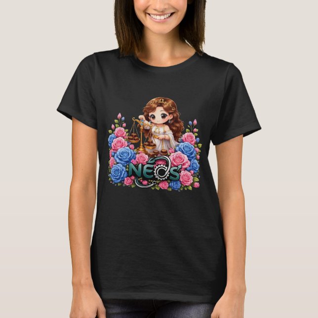 Camiseta Neos Kawaii Zodiaco Libra (Anverso)