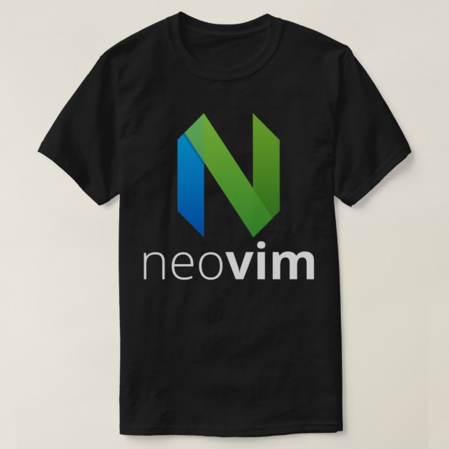 Camiseta neovim neovim editor de texto vim fork (Diseño del anverso)