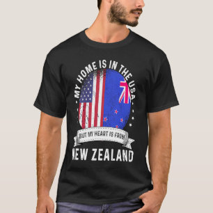 Camiseta Neozelandés Patriota Americano Crece Orgulloso en 