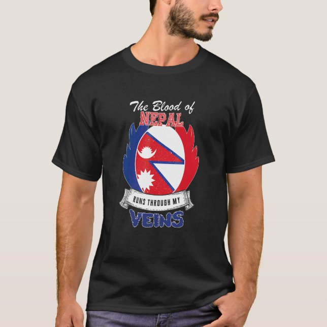 Camiseta Nepal en mis venas (Anverso)