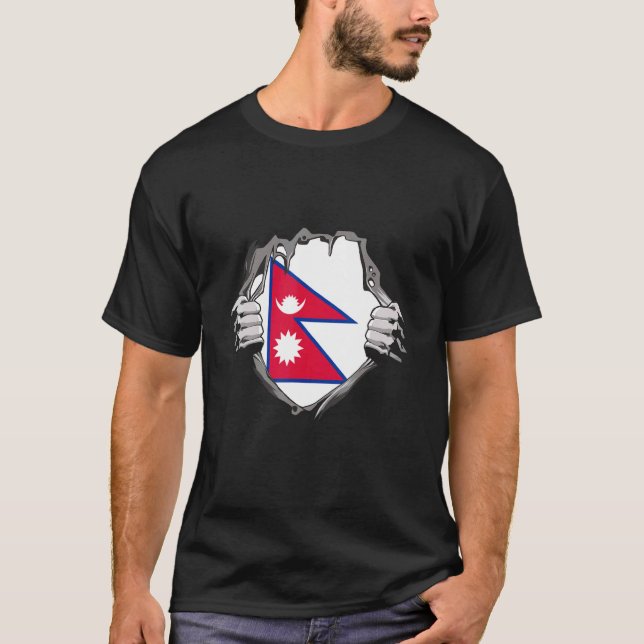 Camiseta Nepal flag (Anverso)