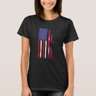 Camiseta Nepalés tiene raíces en la bandera mitad estadouni