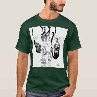 Camiseta Nepenthes y Ilustracion de Sarracenia