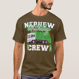 Camiseta Nephew Birthday Crew Garbage Truck Family Matching