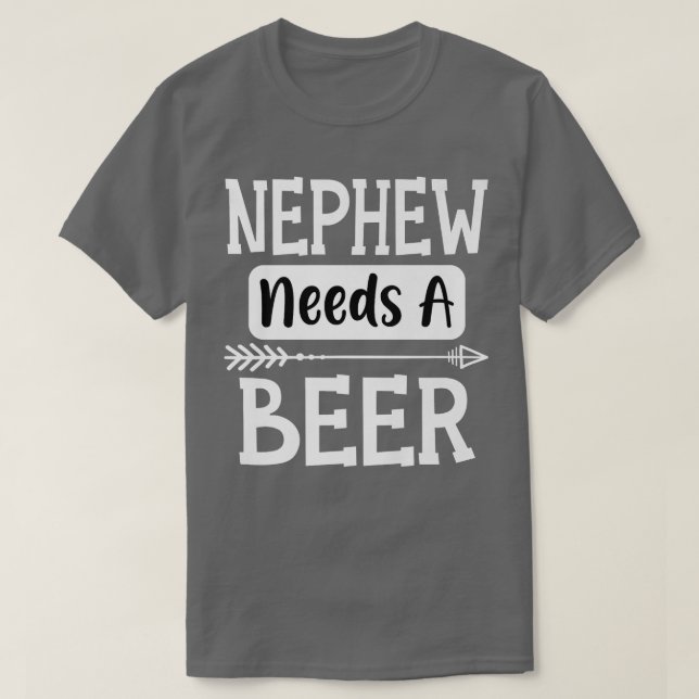 Camiseta Nephew necesita una familia de cervezas que beben  (Diseño del anverso)