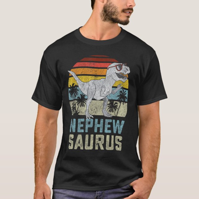 Camiseta Nephewsaurus Rex Dinosaur Nephew Saurus Family Mat (Anverso)