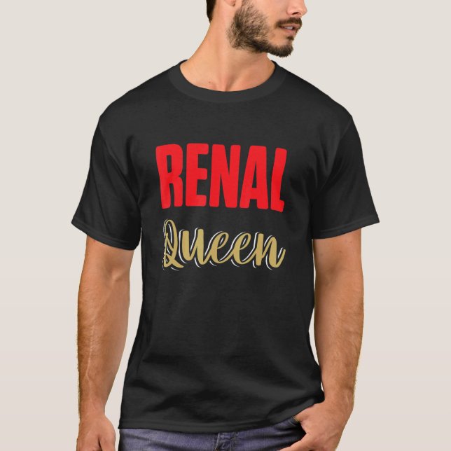 Camiseta Nephrology Nurse Queen Dialysis Nursing RN (Anverso)
