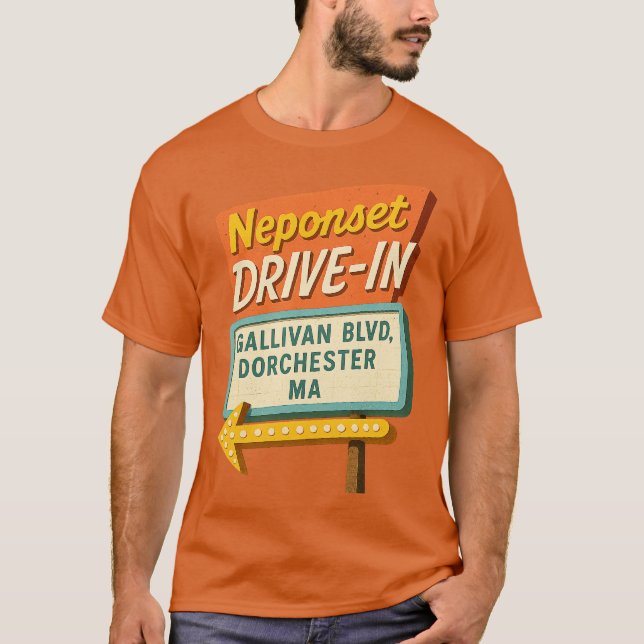 Camiseta Neponset Drive-In - Dorchester, MA (Anverso)