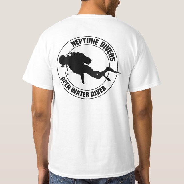 Camiseta neptune divers open water (Reverso)