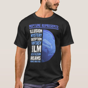 Camiseta Neptuno Astrología Espiritualidad Neptuno Planeta