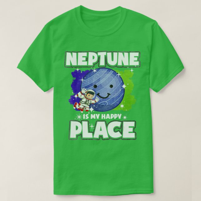 Camiseta Neptuno Es Mi Lugar Feliz (Diseño del anverso)