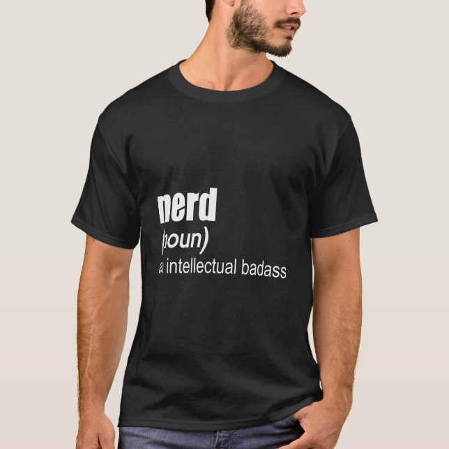 Camiseta Nerd An Intellectual Badass (Anverso)