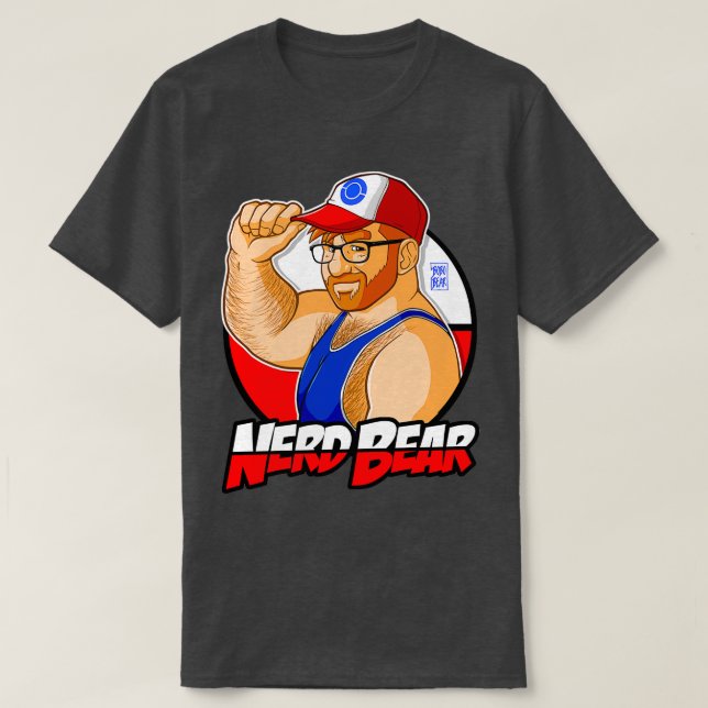 CAMISETA NERD BEAR GINGER (Diseño del anverso)