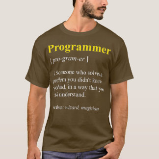 Camiseta Nerd computacional divertido de definición de prog