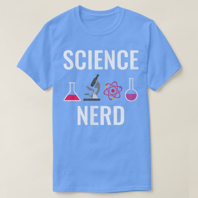 Camiseta Nerd de ciencia (Diseño del anverso)